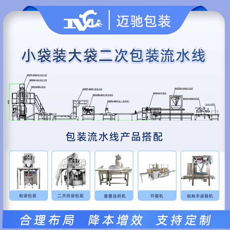 小袋装大袋二次包装流水线